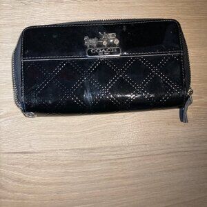 Coach Small Rectangle Black Clutch